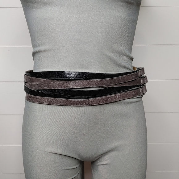 MARC Cain leather triple strap belt - Picture 3 of 15